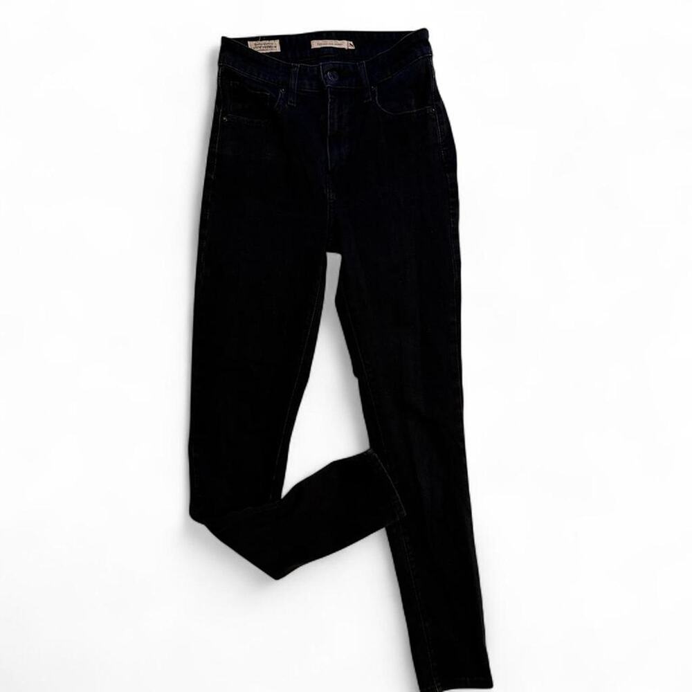 Levis black high waisted skinny jeans